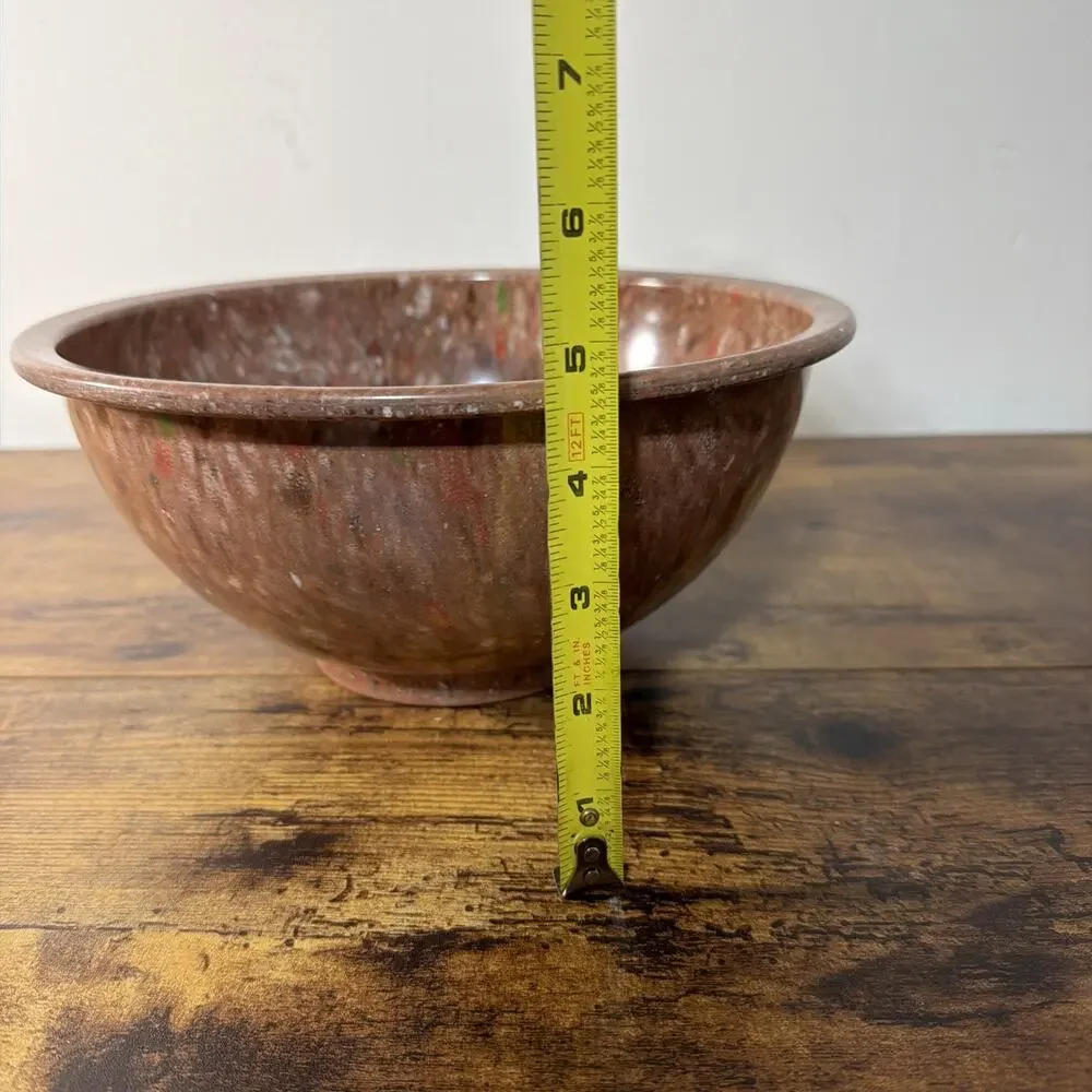 Vintage Texas Ware 118 Brown Multi Confetti Melamine Mixing Bowl Dallas, TX USA